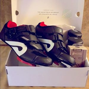 Peloton Bike Essentials - shoes weights headphones